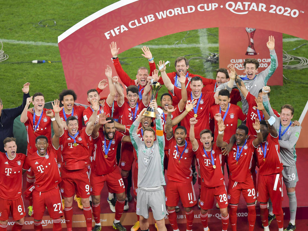 El Bayern alzó la copa del último Mundial de Clubes.
