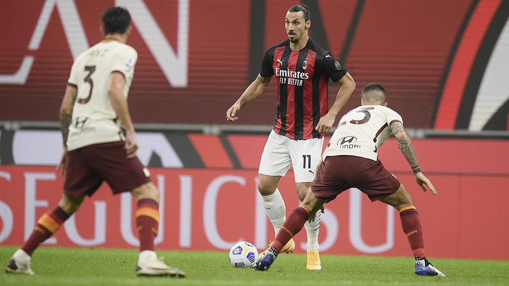 Traf erneut doppelt für AC Milan: Zlatan Ibrahimovic