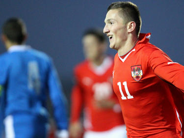 Sinan Bytyqi erzielte gegen Griechenlands U19 einen Doppelpack