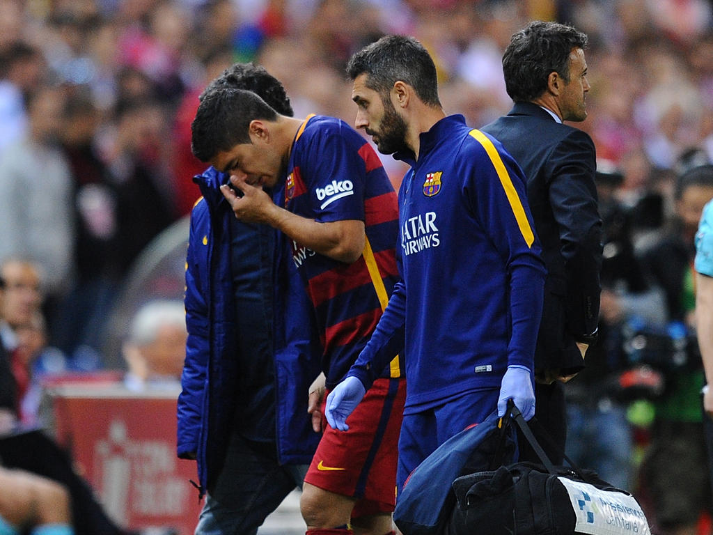 Luis Suárez wurde im Pokalfinale verletzt ausgewechselt