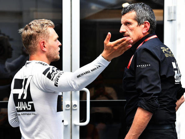 Steiner und Magnussen diskutieren nach dem Grand Prix von Kanada Steiner und Magnussen diskutieren nach dem Grand Prix von Kanada