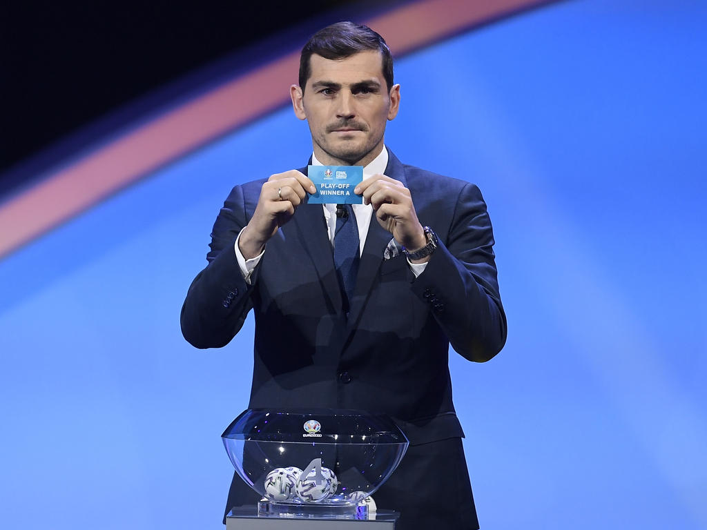 Iker Casillas en el sorteo de la Euro 2020.