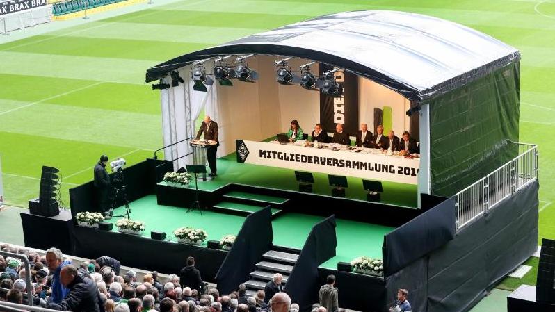 Der Vorstand von Borussia Mönchengladbach hält seine Jahreshauptversammlung 2019 im Borussia-Park ab Der Vorstand von Borussia Mönchengladbach hält seine Jahreshauptversammlung 2019 im Borussia-Park ab
