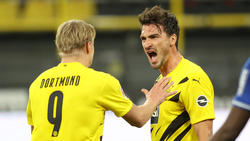 Sind für den BVB ungemein wertvoll in dieser Saison: Stürmer Erling Haaland und Abwehrchef Mats Hummels
