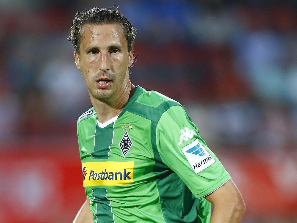 Roel Brouwers is gefocust tijdens het oefenduel FC Twente - Borussia Mönchengladbach. (02-08-2014)