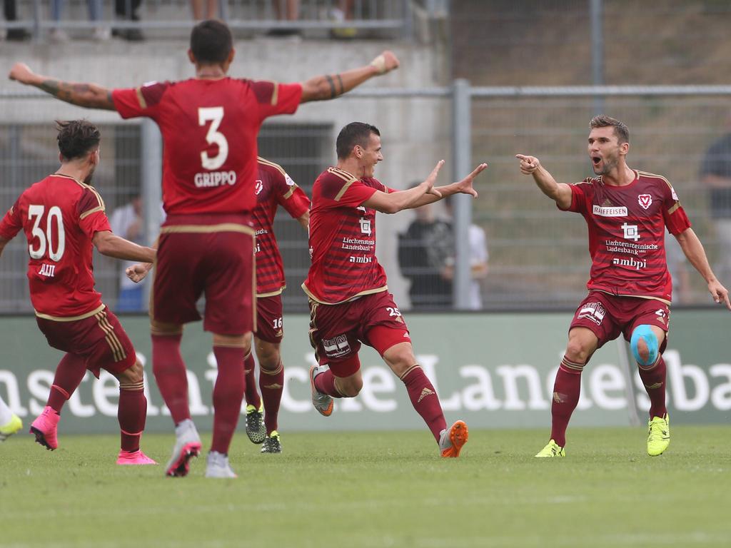 Der FC Vaduz hatte in dieser Saison schon öfters Grund zum Jubeln