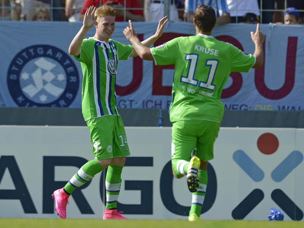 Die Spekulationen um Kevin De Bruyne (l.) reißen nicht ab Die Spekulationen um Kevin De Bruyne (l.) reißen nicht ab