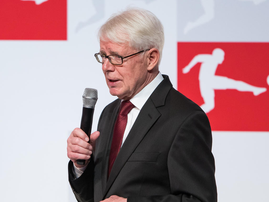 Ligapräsident Reinhard Rauball in Frankfurt beim Jahresempfang