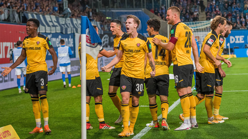 Dynamo Dresden gewinnt das Ost-Duell bei Hansa Rostock