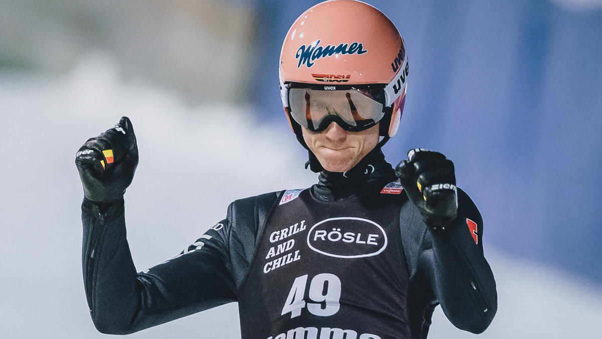 Karl Geiger hat das Gelbe Trikot erobert Karl Geiger hat das Gelbe Trikot erobert