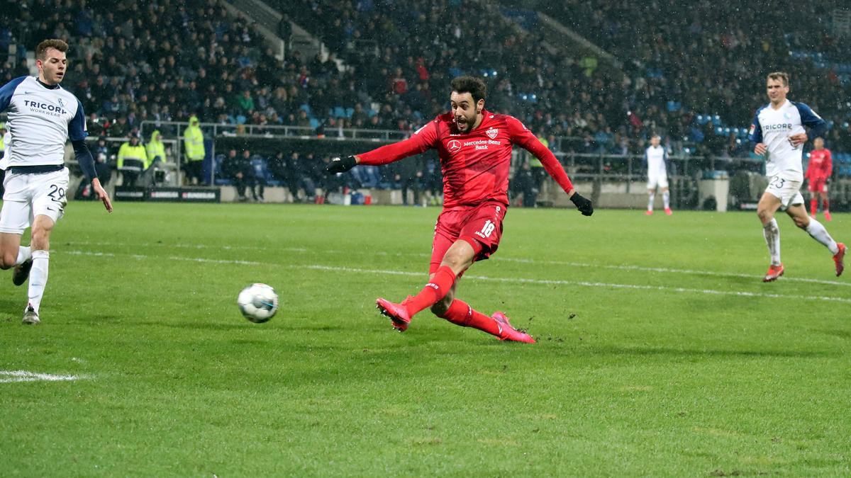 Al Ghaddioui versenkte den Ball zum 1:0 im Netz Al Ghaddioui versenkte den Ball zum 1:0 im Netz