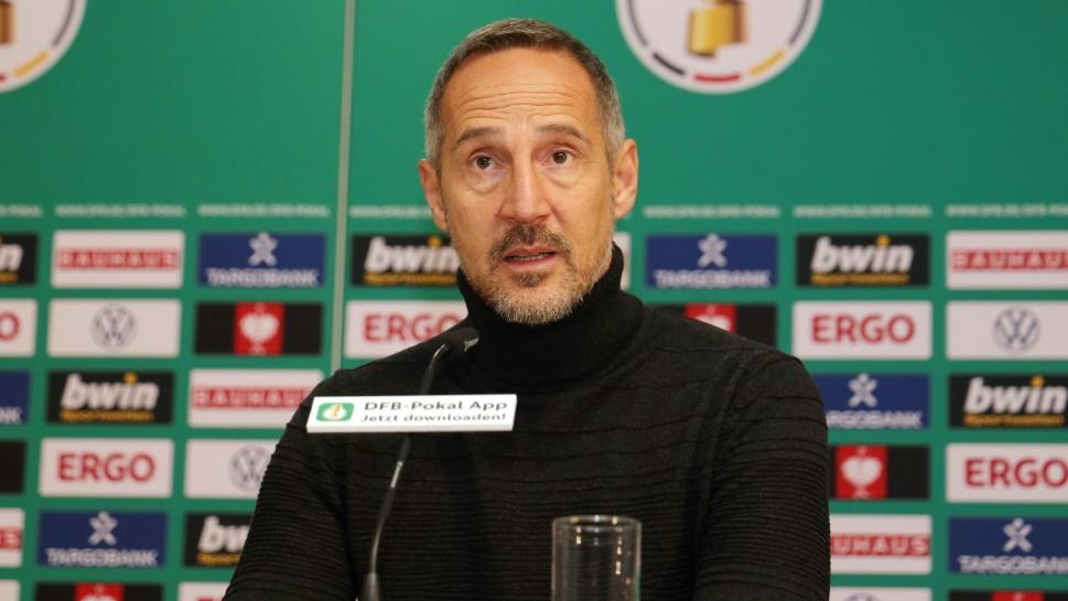 Will mit Frankfurt ins Halbfinale: Trainer Adi Hütter Will mit Frankfurt ins Halbfinale: Trainer Adi Hütter