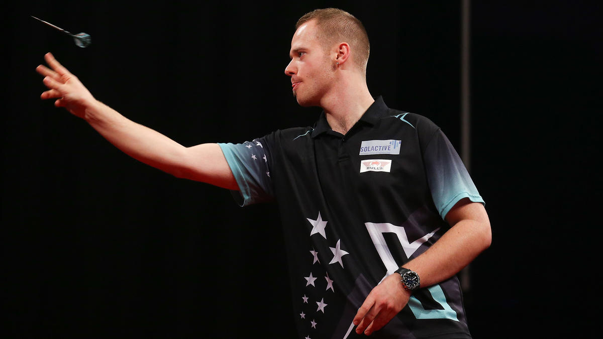 Scheiterte früh bei der Darts-EM: Max Hopp Scheiterte früh bei der Darts-EM: Max Hopp