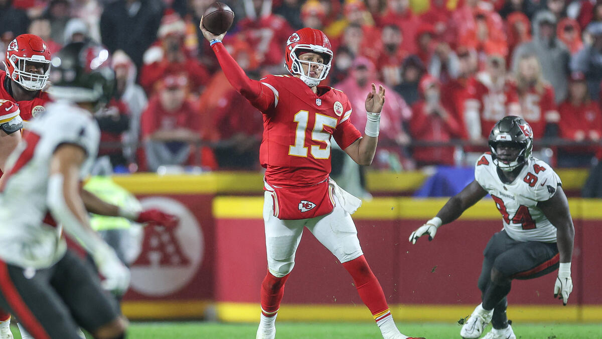 Patrick Mahomes hat Probleme mit dem Knöchel