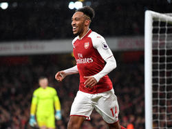 Pierre-Emerick Aubameyang feierte ein gelungenes Debüt im Arsenal-Dress