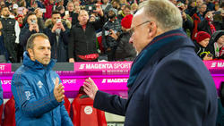 Rummenigge (re.) sieht Parallelen zwischen Flick (li.) und Heynckes