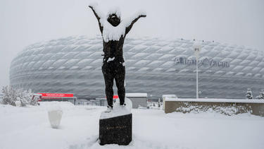 Der Wintereinbruch hat den FC Bayern fest im Griff