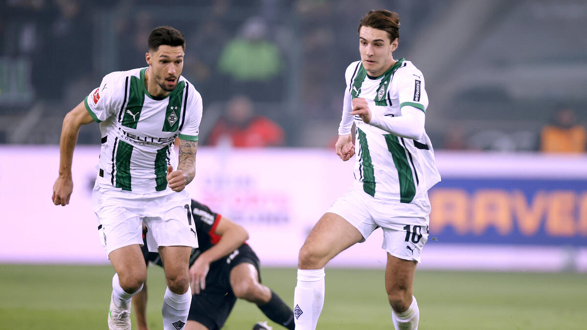 Florian Neuhaus (r.) ist Topverdiener bei Gladbach
