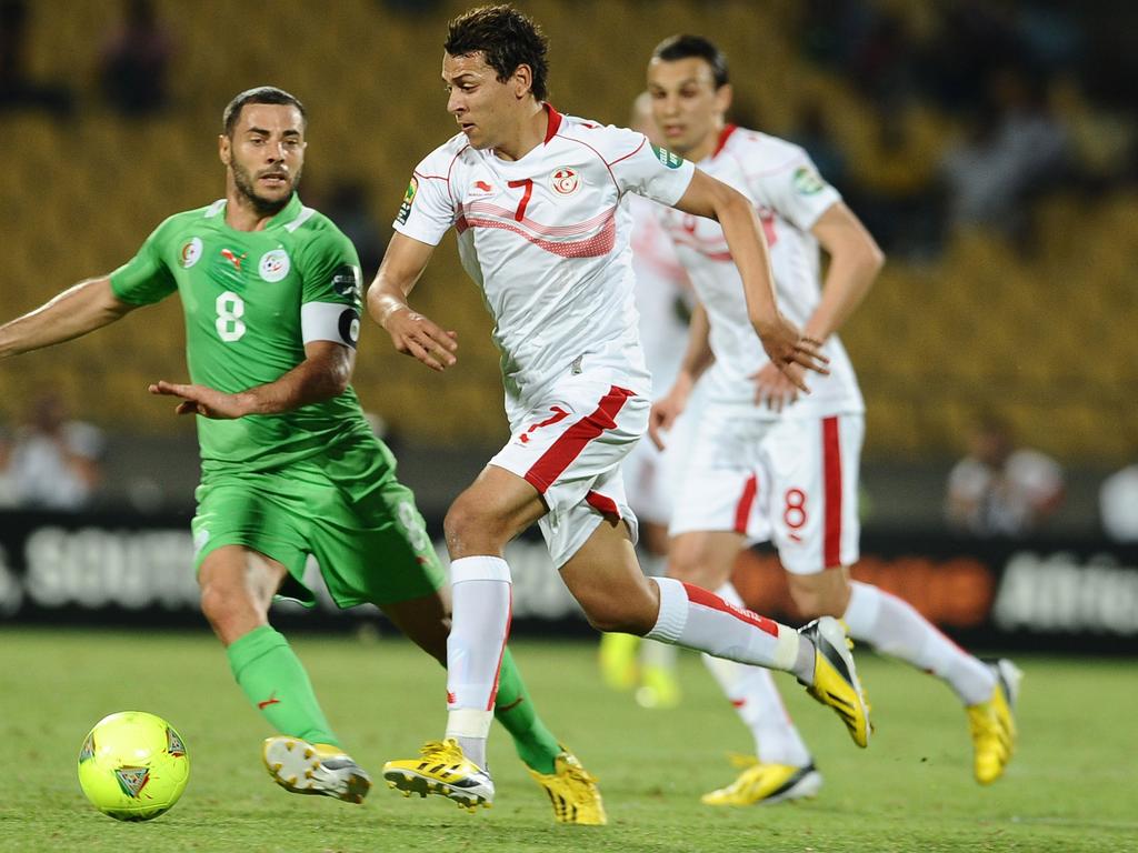 Youssef Msakni en un partido contra Argelia. (Foto: Getty)