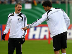 Langjährige Weggefährten: Michael Ballack (r. und Bastian Schweinsteiger