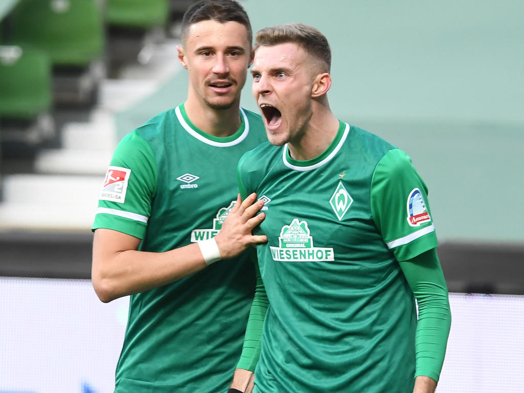 Marco Friedl (links) will mit Bremen zurück ins Oberhaus Marco Friedl (links) will mit Bremen zurück ins Oberhaus