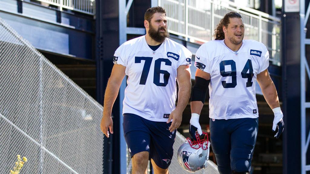Im Sommer 2016 trainierten Vollmer (li,) und Kuhn gemeinsam bei den Patriots
