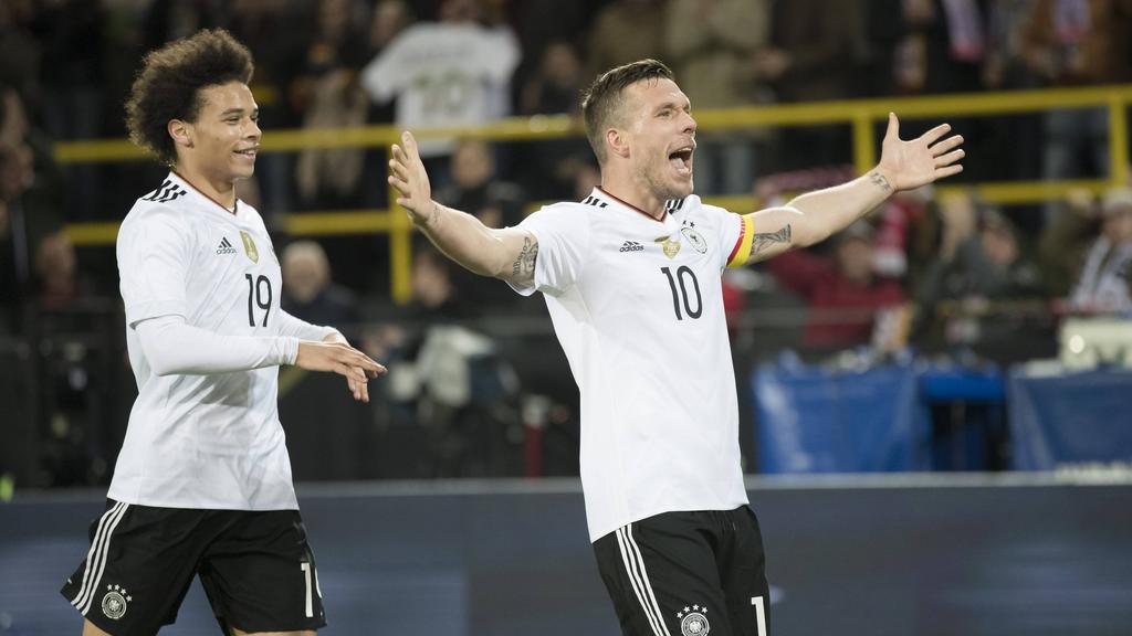 Laut Lukas Podolski hat Leroy Sané vom FC Bayern noch kein Top-Niveau Laut Lukas Podolski hat Leroy Sané vom FC Bayern noch kein Top-Niveau