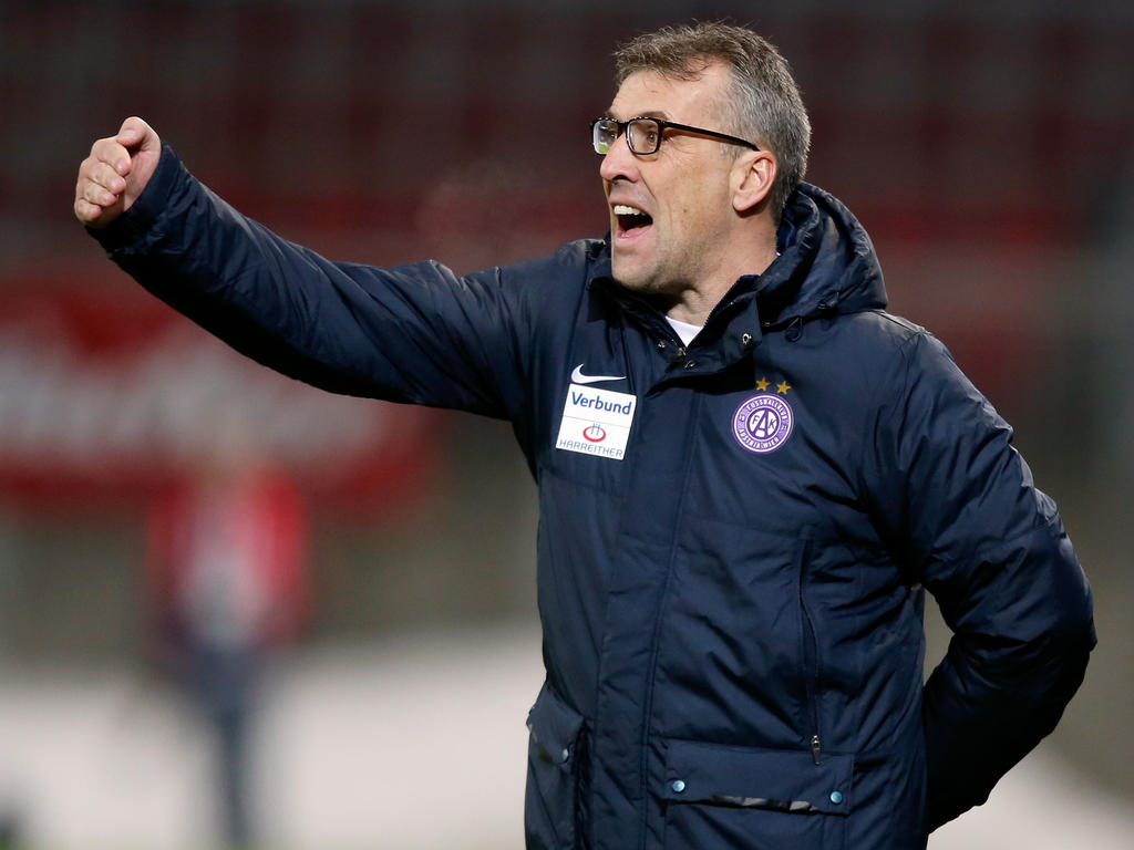 Austrias neuer Trainer Herbert Gager predigt seinen Spielern Offensivfußball Austrias neuer Trainer Herbert Gager predigt seinen Spielern Offensivfußball