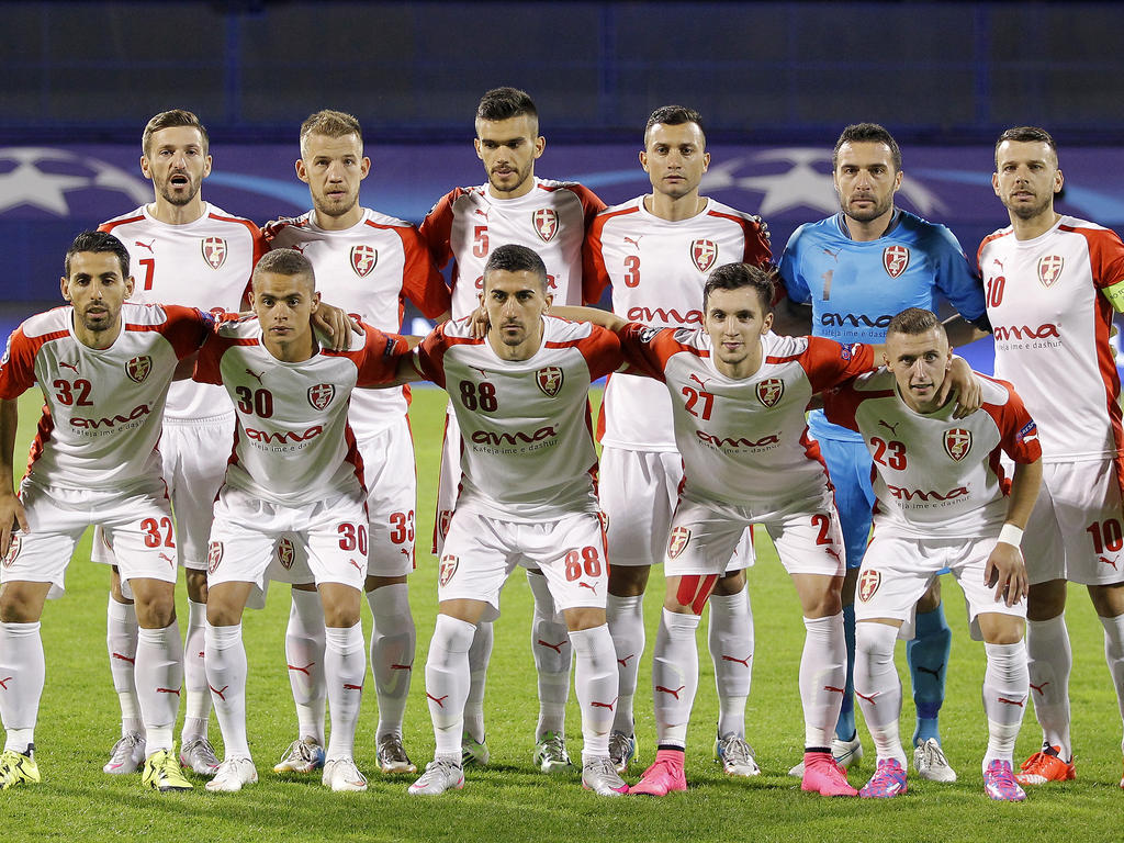 Klubi Futbollistik Skënderbeu Korçë spielte 2015 noch in der CL-Quali