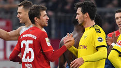 Thomas Müller vom FC Bayern (r.) und Mats Hummels vom BVB haben ihre Fähigkeiten gemessen