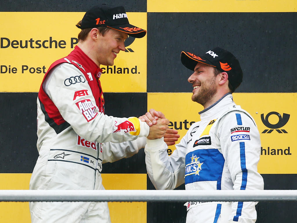 Ein Sieg fehlt Gary Paffett (r.) noch, um mit Mattias Ekström gleichzuziehen Ein Sieg fehlt Gary Paffett (r.) noch, um mit Mattias Ekström gleichzuziehen