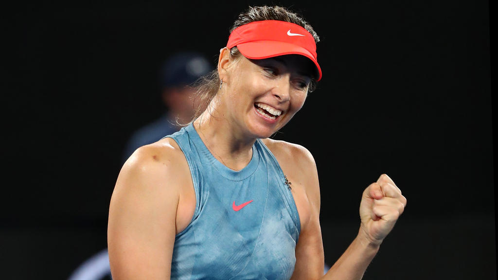 Maria Sharapova zieht ins Achtelfinale der Australian Open ein Maria Sharapova zieht ins Achtelfinale der Australian Open ein