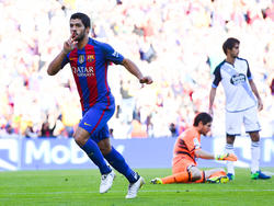 Luis Súarez celebra su gol el pasado sábado ante el Dépor. (Foto: Getty)