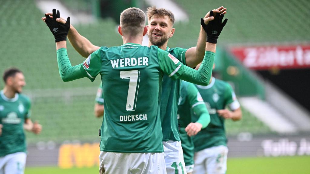 Marvin Ducksch und Niclas Füllkrug trafen erneut für Werder