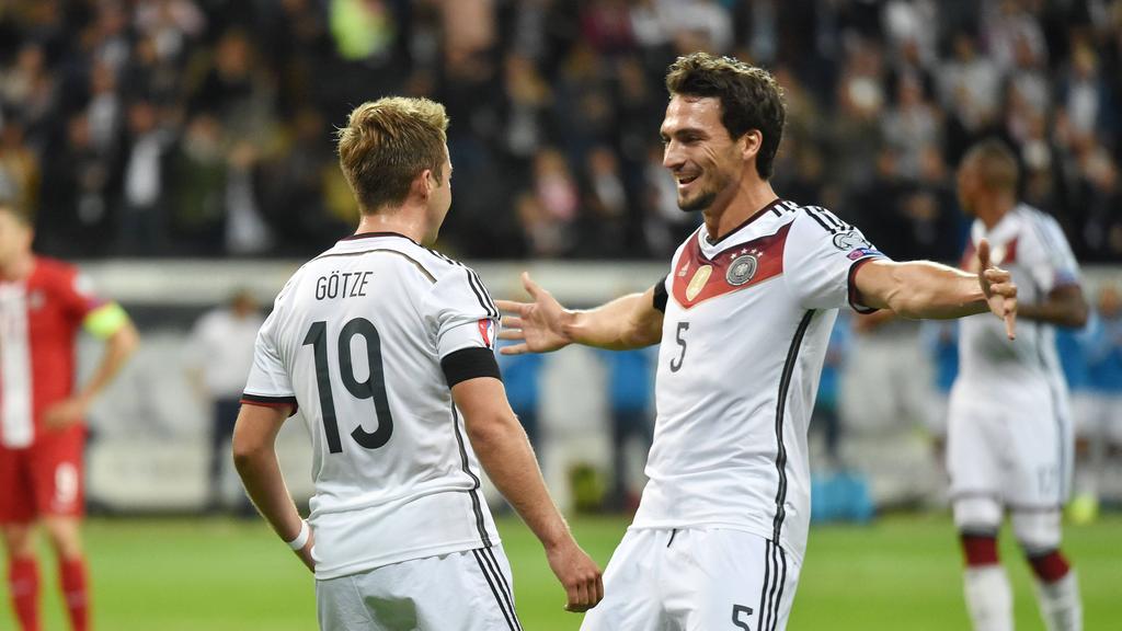 Mario Götze (l.) und Mats Hummels (r.) gewannen 2014 zusammen den WM-Titel