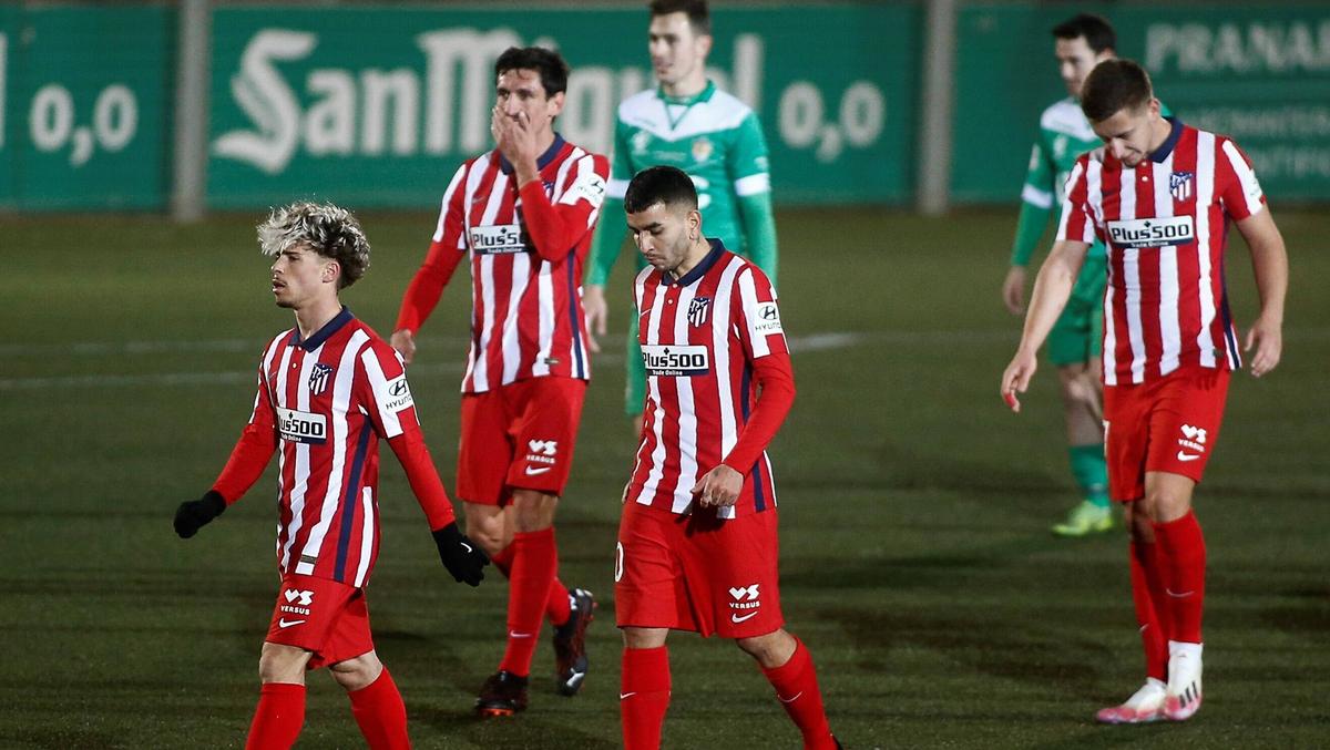Atlético hat sich im Pokal gegen Drittligist Cornella blamiert Atlético hat sich im Pokal gegen Drittligist Cornella blamiert