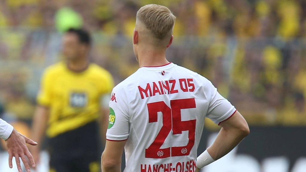 Andreas Hanche-Olsen vom 1. FSV Mainz 05 verpasste dem BVB einen Wirkungstreffer Andreas Hanche-Olsen vom 1. FSV Mainz 05 verpasste dem BVB einen Wirkungstreffer