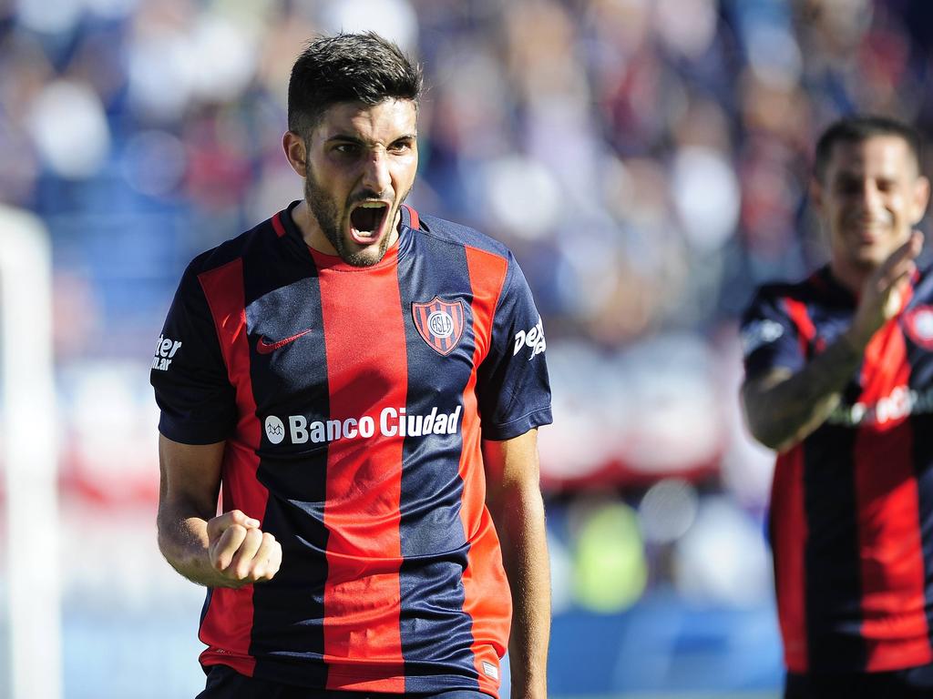 El gol de Nicolás Blandi le dio los tres puntos al San Lorenzo. (Foto: Imago)