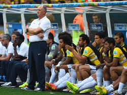 Brasiliens Nationaltrainer Luiz Felipe Scolari ist völlig konsterniert