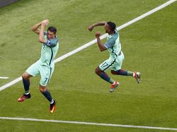 Cristiano Ronaldo consiguió otro gran gol ante Hungría usando el tacón. (Foto: Getty)