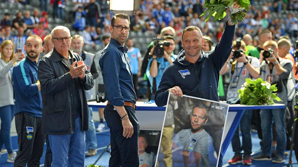 Am Samstag wurde Pál Dárdai zunächst im Berliner Stadion verabschiedet