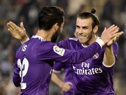 Isco celebra con Bale su segundo gol. (Foto: Getty)