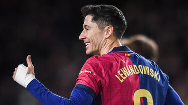 Der FC Barcelona rund um Robert Lewandowski gewinnt im Pokal