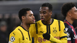 Der BVB fordert für Jamie Gittens (r.) etwa 100 Millionen Euro