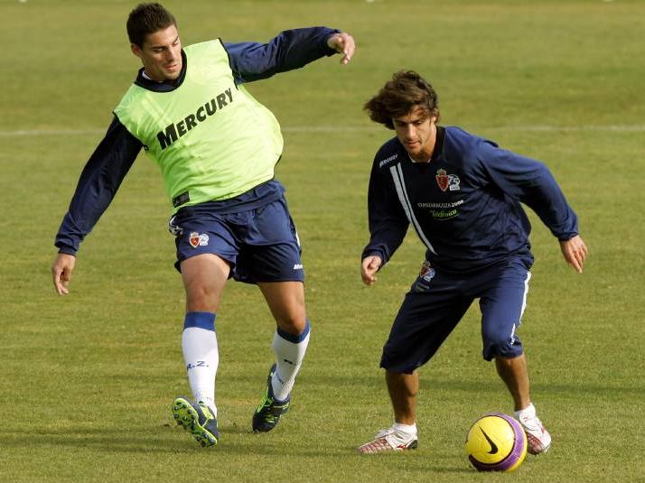 Pablo Aimar en el 2007 entrenándose con el Zaragoza. (Foto: Getty)