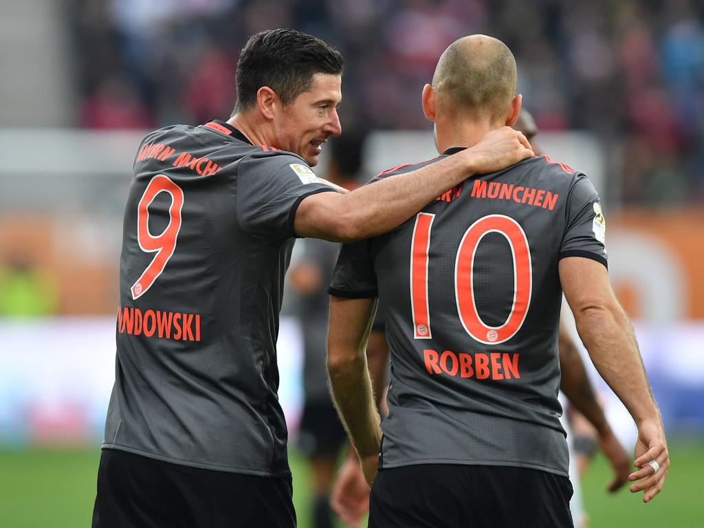 Neues Traumpaar: Robert Lewandowski (l.) und Arjen Robben