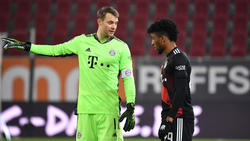 Manuel Neuer (l.) und Kingsley Coman fehlten zum Beginn des Trainings des FC Bayern