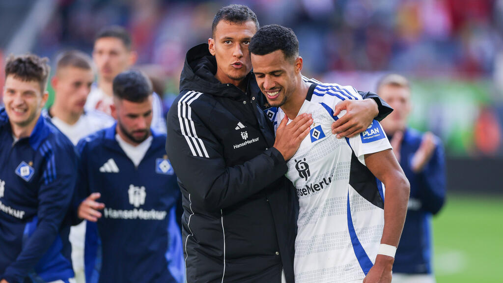 Robert Glatzel (r.) ist nach langer Verletzungspause wieder zurück beim HSV Robert Glatzel (r.) ist nach langer Verletzungspause wieder zurück beim HSV