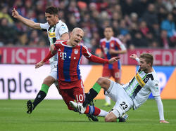Robben se lesionó en el partido de este domingo ante el Mönchengladbach. (Foto: Getty)