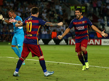 Lionel Messi und Luis Suárez steuerten drei Tore zum Sieg bei
